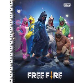 Caderno Free Fire Universitário 10 Matérias 160 Folhas - papelariamalibu