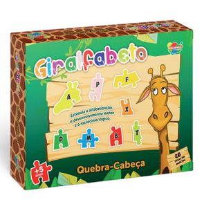 Jogo quebra-Cabeça Em Inglês Animalfabeto 26 Peças