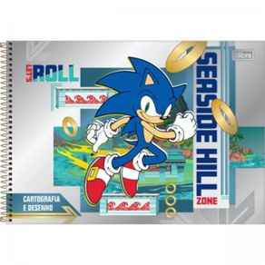 Caderno Universitário 1 Matéria Sonic - Tilibra