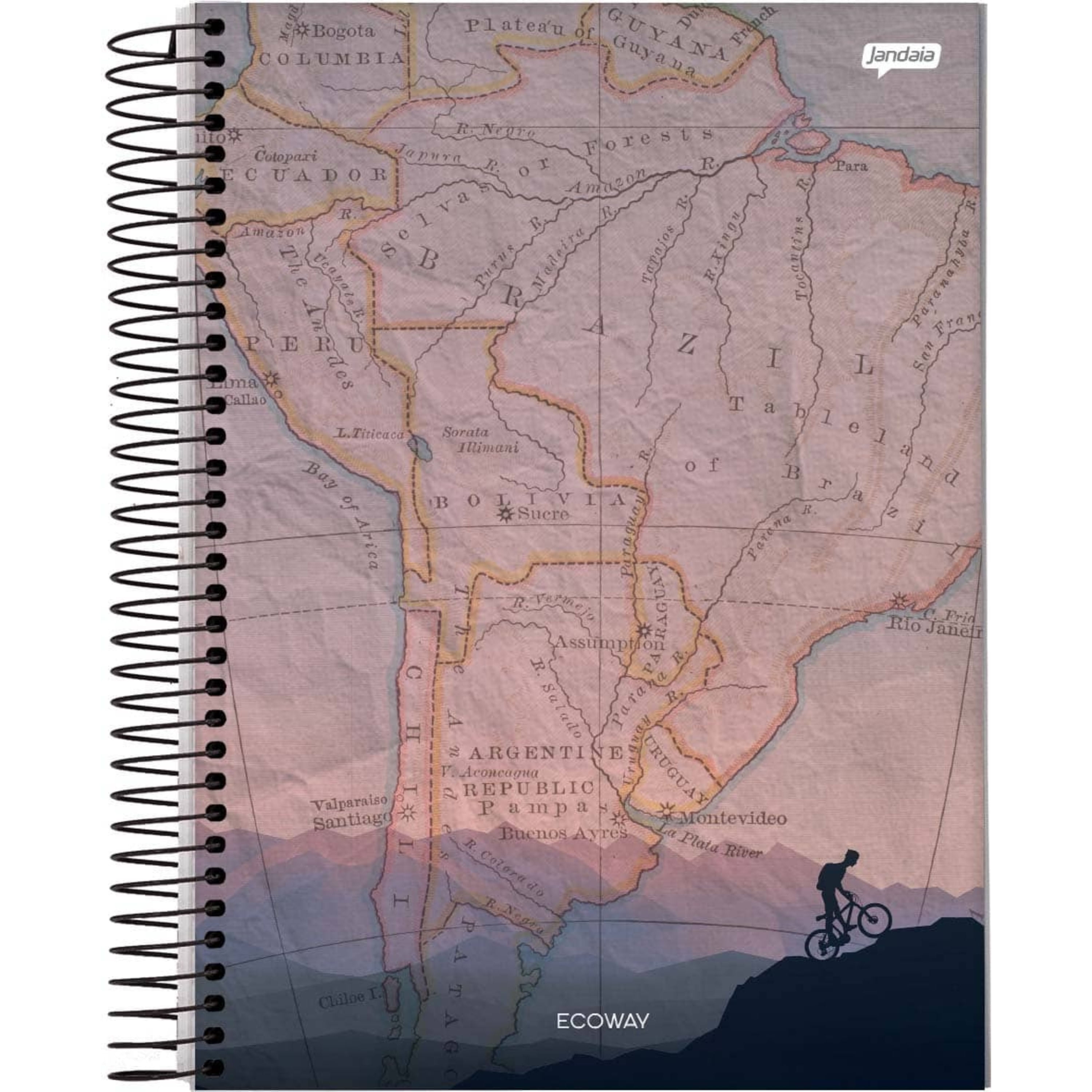 Caderno com Espiral Grande Masculino Jandaia